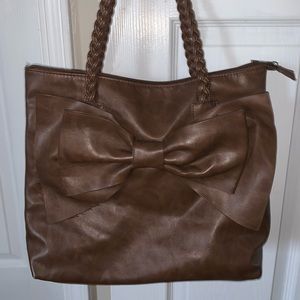 Brown Purse with Bow